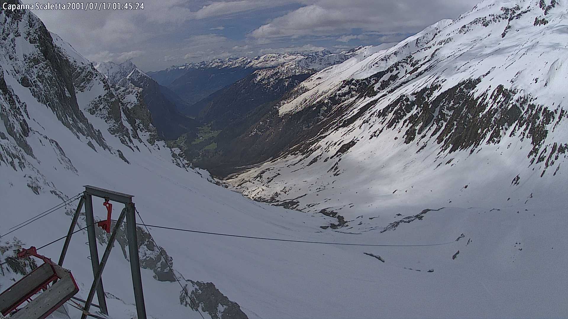 Looking from Scaletta Hut to the south